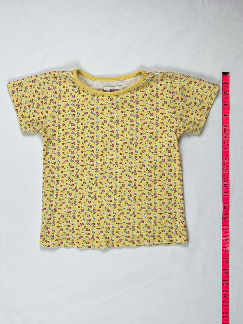 Gymboree Vintage 1998 Yellow Cotton Ditsy Floral Print Tee 5-6 - Picture 3 of 10